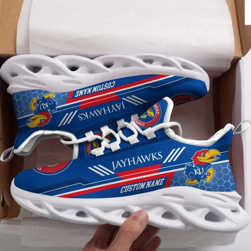 Kansas Jayhawks Custom Personalized Max Soul Sneakers Running Sports Shoes For Men Women