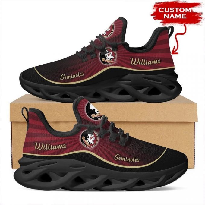 Florida State Seminoles Custom Name Personalized Max Soul Shoes For Men Women