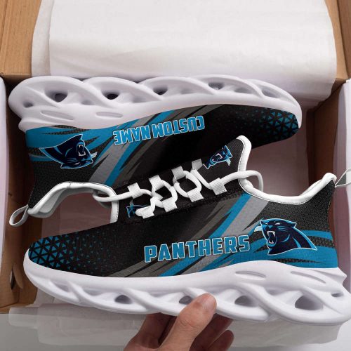 Carolina Panthers Triangle Custom Personalized Max Soul Shoes For Men Women