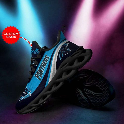 Carolina Panthers Custom Name Personalized Max Soul Shoes For Men Women