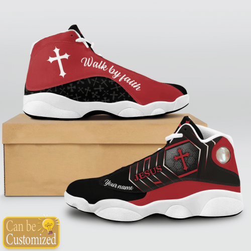 Personalized Jesus Walk By Faith Air Jordan 13 - A Cool and Customized Experience