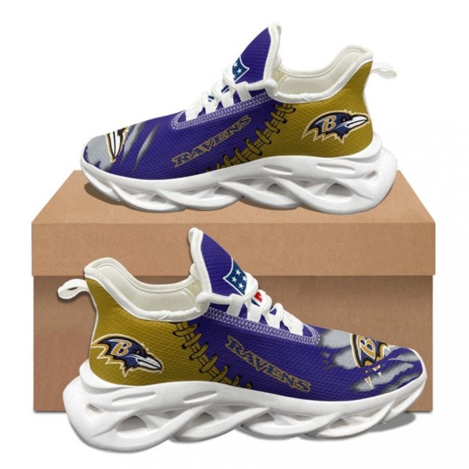 Baltimore Ravens Sneakers 3D Max Soul Sneakers Running Sports Shoes For Men Women