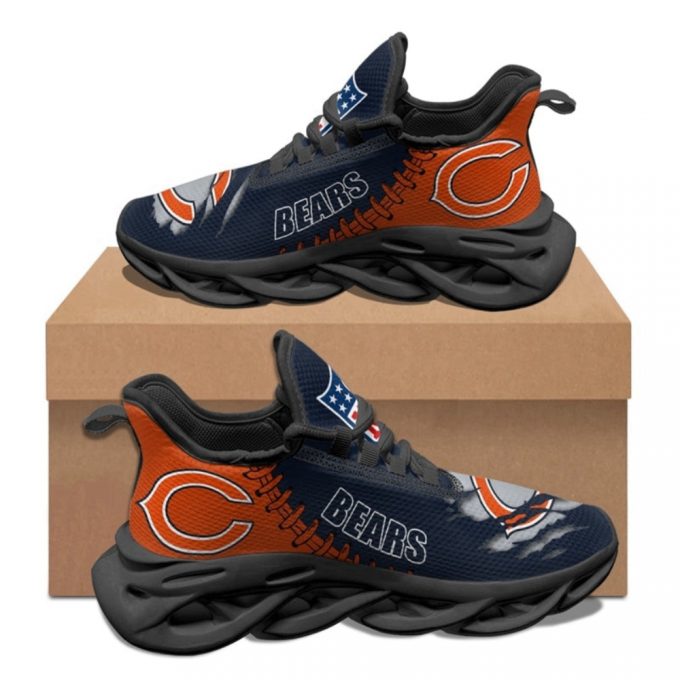 Chicago Bears Sneakers 3D Max Soul Sneakers Running Sports Shoes For Men Women