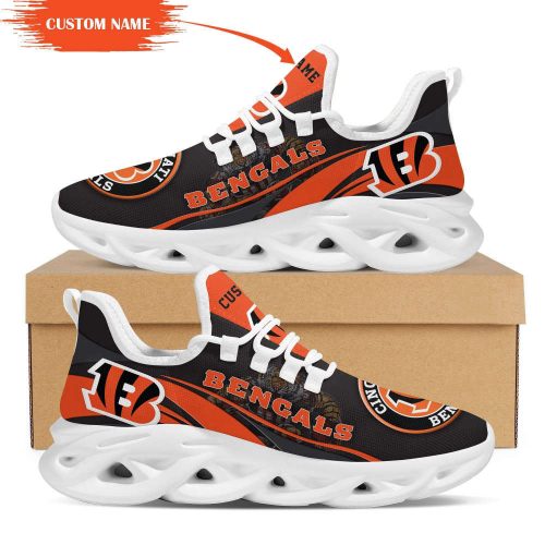 Cincinnati Bengals Mascot Custom Name Personalized Max Soul Sneakers Running Sports Shoes For Men