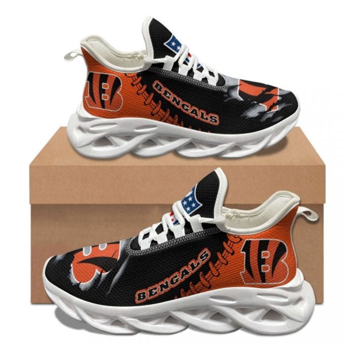 Cincinnati Bengals Sneakers 3D Max Soul Sneakers Running Sports Shoes For Men Women