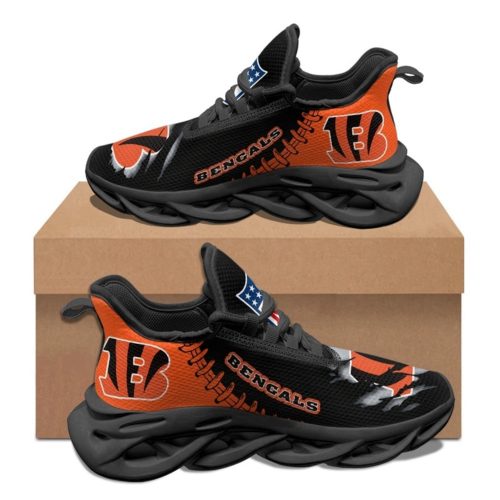 Cincinnati Bengals Sneakers 3D Max Soul Sneakers Running Sports Shoes For Men Women