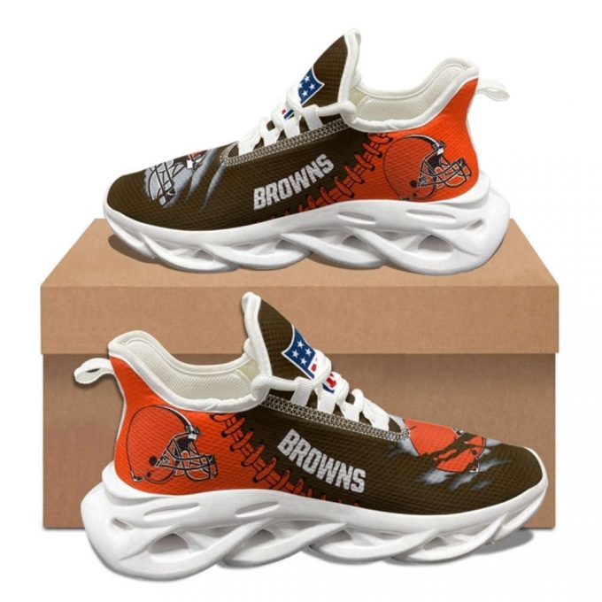 Cleveland Browns Sneakers 3D Max Soul Sneakers Running Sports Shoes For Men Women