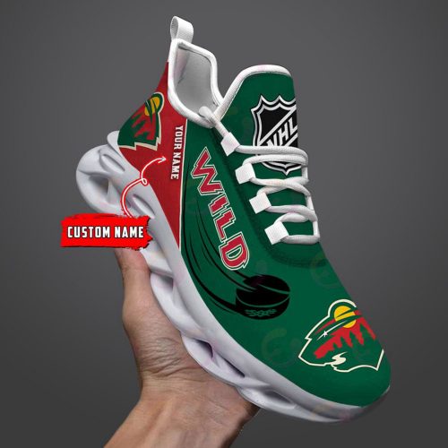 Custom Name NHL Minnesota Wild Personalized Max Soul Shoes For Men And Women