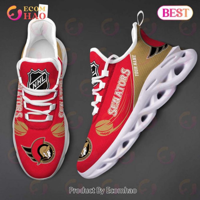 Custom Name Nhl Ottawa Senators Personalized Max Soul Shoes For Men And Women