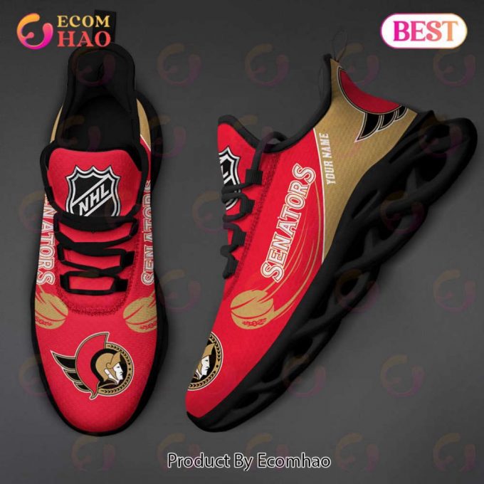 Custom Name Nhl Ottawa Senators Personalized Max Soul Shoes For Men And Women