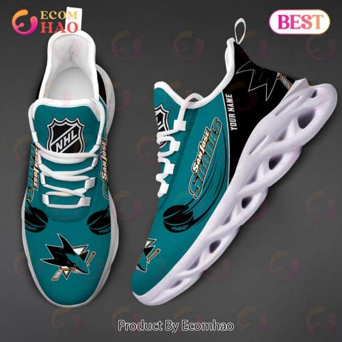 Custom Name NHL San Jose Sharks Personalized Max Soul Shoes For Men And Women