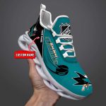 Custom Name NHL San Jose Sharks Personalized Max Soul Shoes For Men And Women