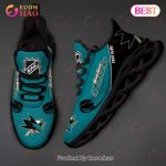 Custom Name NHL San Jose Sharks Personalized Max Soul Shoes For Men And Women