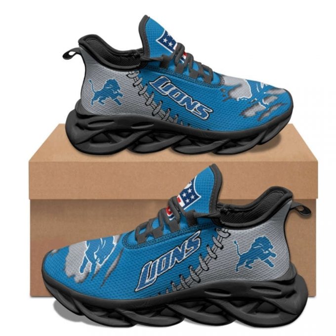 Detroit Lions Sneakers 3D  Max Soul Sneakers Running Sports Shoes For Men Women