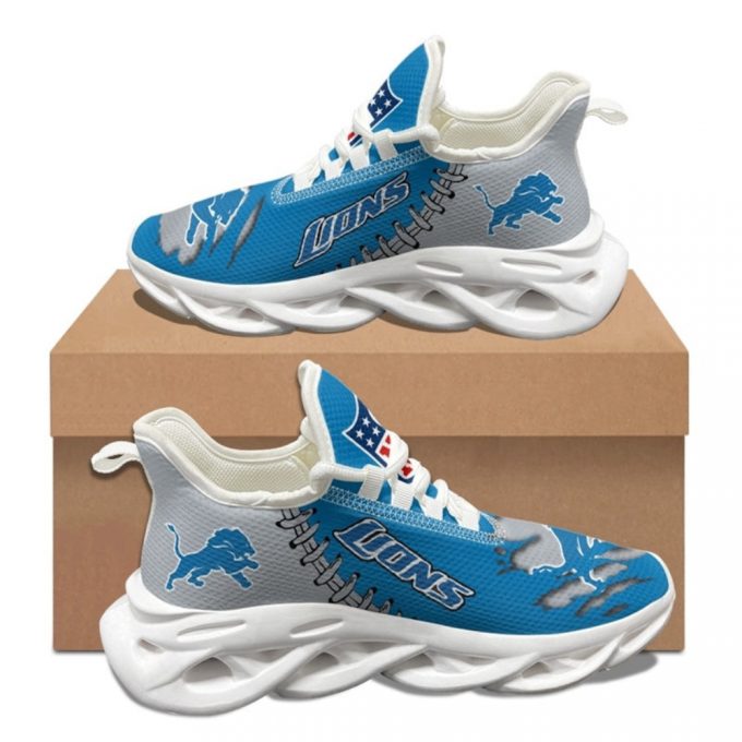 Detroit Lions Sneakers 3D  Max Soul Sneakers Running Sports Shoes For Men Women