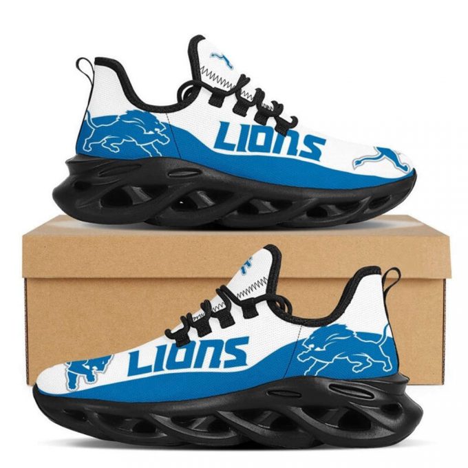 Detroit Lions Sneakers Max Soul Shoes For Men And Women