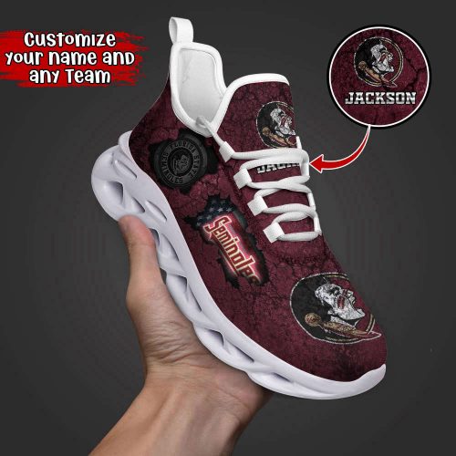 Florida State Seminoles NCAA2 Any Teams, Custom Sports Shoes For Football Fans