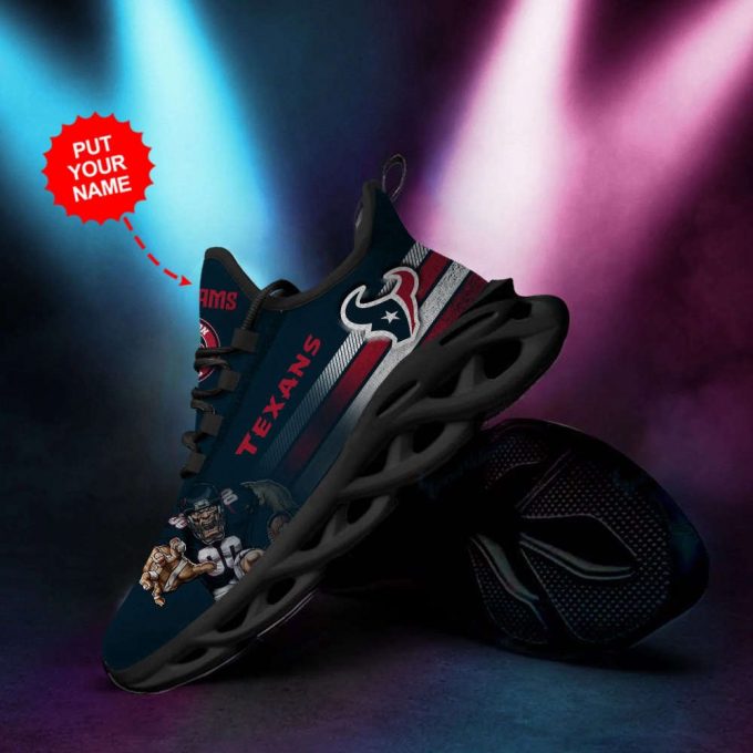 Houston Texans Custom Personalized Max Soul Sneakers Running Sports Shoes For Men Women