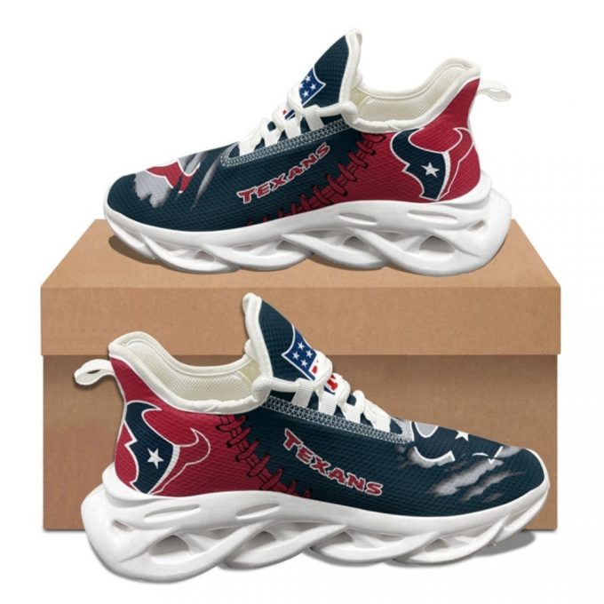 Houston Texans Sneakers 3D Max Soul Sneakers Running Sports Shoes For Men Women