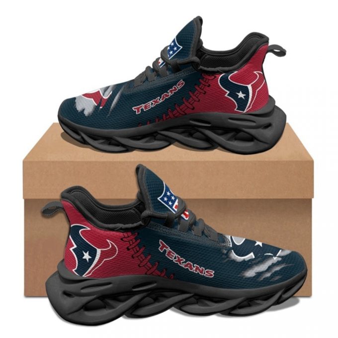 Houston Texans Sneakers 3D Max Soul Sneakers Running Sports Shoes For Men Women