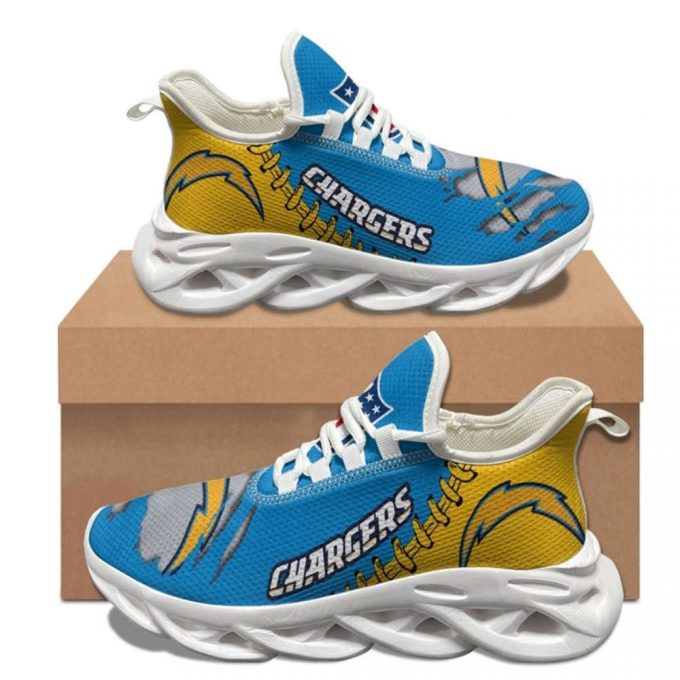 Los Angeles Chargers Sneakers 3D Max Soul Shoes For Men And Women