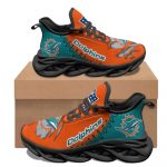 Miami Dolphins Sneakers 3D Max Soul Shoes For Men And Women