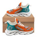 Miami Dolphins Sneakers 3D Max Soul Shoes For Men And Women