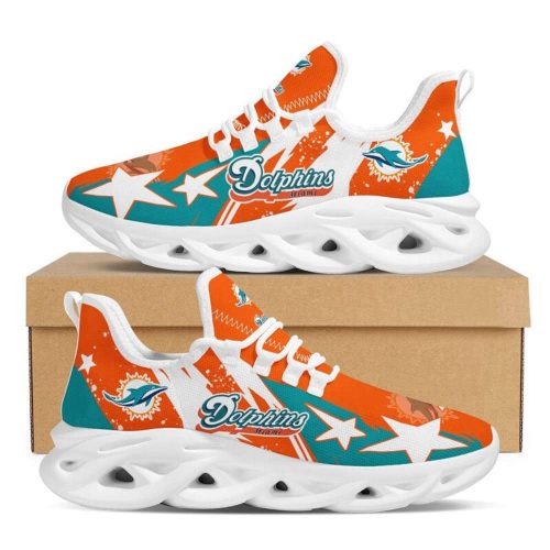 Miami Dolphins Sneakers Max Soul Shoes For Men And Women