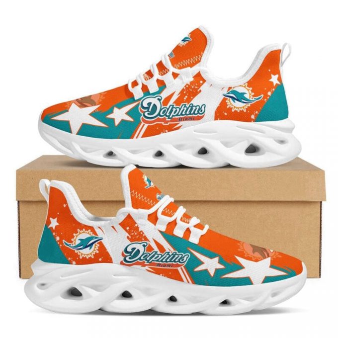 Miami Dolphins Sneakers Max Soul Shoes For Men And Women