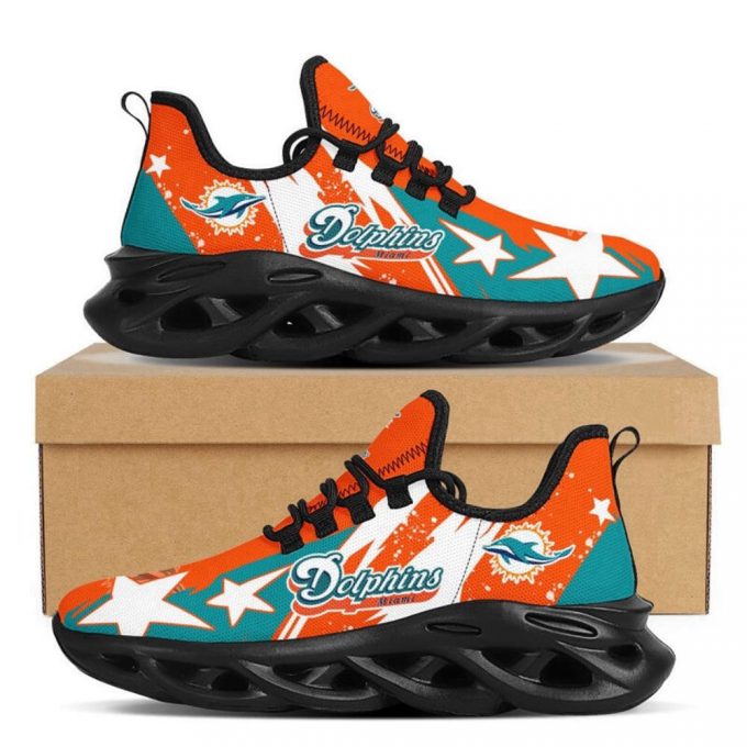 Miami Dolphins Sneakers Max Soul Shoes For Men And Women