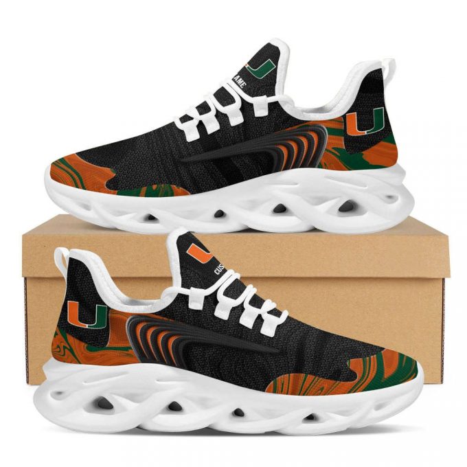 Miami Hurricanes Team Custom Name Max Soul Sneakers Running Sports Shoes For Men Women