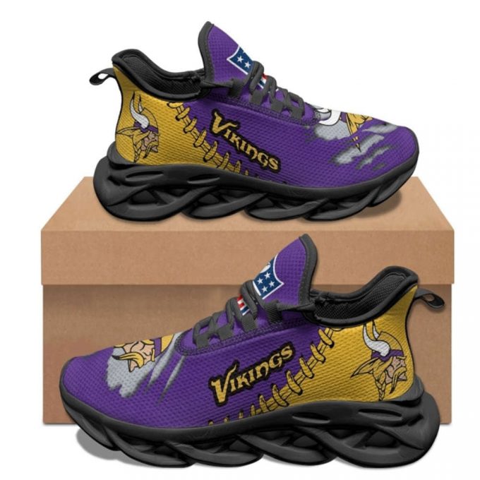 Minnesota Vikings Sneakers 3D Max Soul Shoes For Men And Women