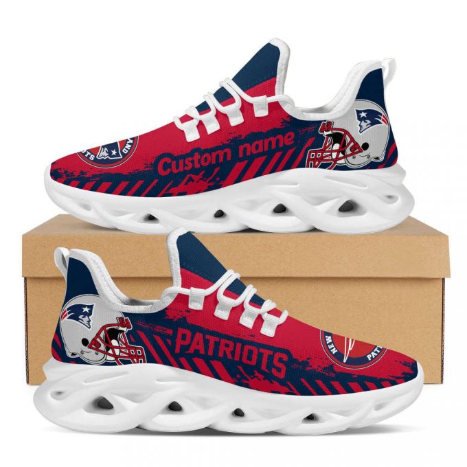 New England Patriots Americanfootball Team Helmet Custom Name Max Soul Shoes For Men Women