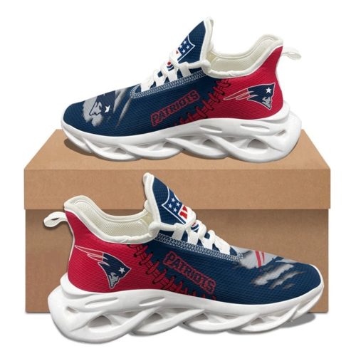 New England Patriots Sneakers 3D Max Soul Shoes For Men And Women