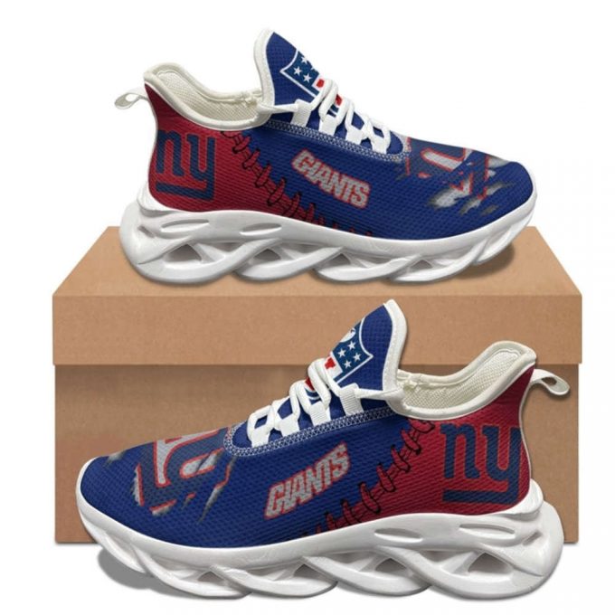 New York Giants Sneakers 3D Max Soul Shoes For Men And Women