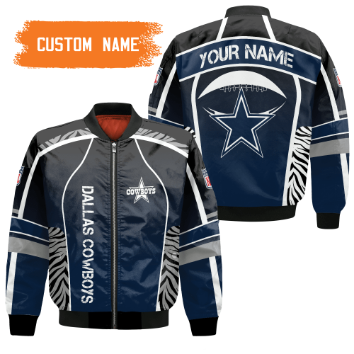 NFL Dallas Cowboys Custom Name Protect Bomber Jacket