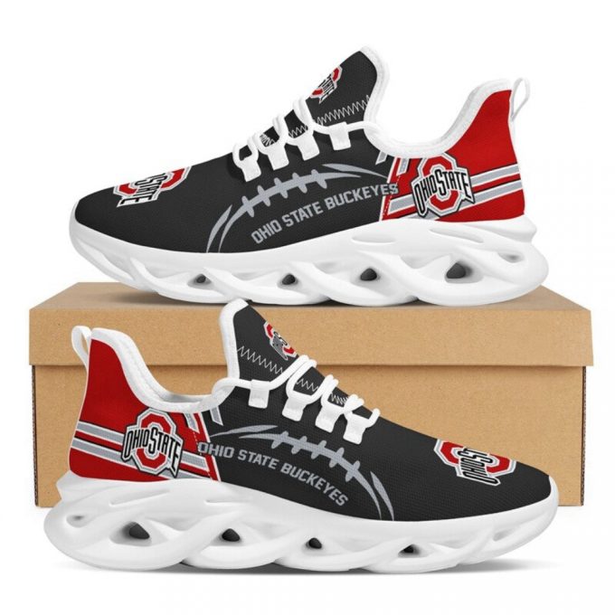 Ohio State Buckeyes Sneakers Max Soul Shoes For Men And Women