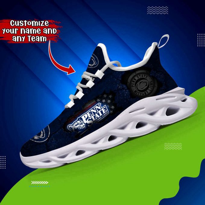 Penn State Nittany Lions Ncaa1 Any Teams, Custom Sports Shoes For Football Fans