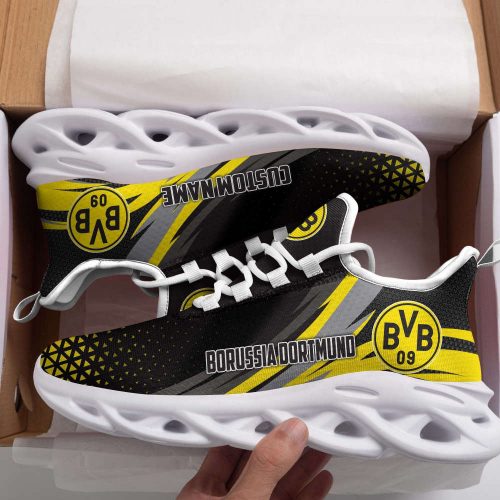 Personalized Name Borussia Dortmund Triangle Max Soul Shoes For Men Women