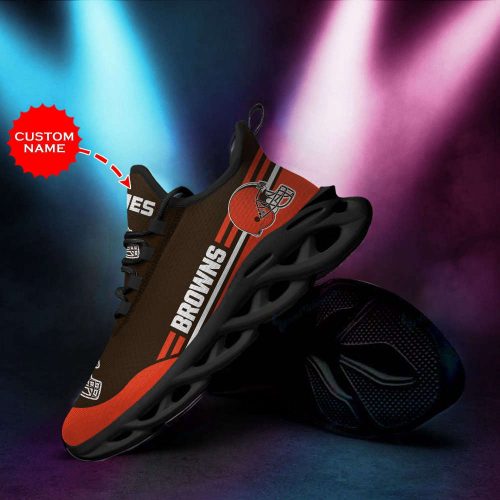 Personalized Name Cleveland Browns Max Soul Sneakers Running Sports Shoes For Men Women