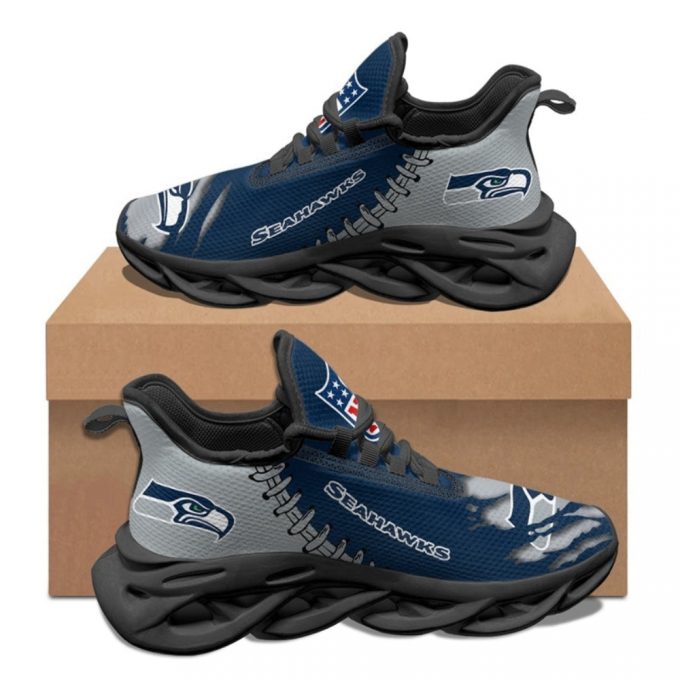 Seattle Seahawks Sneakers 3D Max Soul Sneakers Running Sports Shoes For Men Women