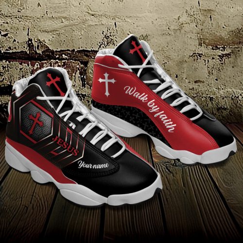 Personalized Jesus Walk By Faith Air Jordan 13 - A Cool and Customized Experience