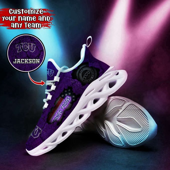 Tcu Horned Frogs Ncaa1 Any Teams, Any League With Our New Clunky Sneakers For Football Fans