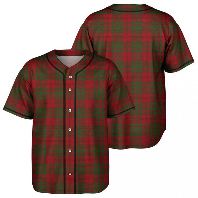 Macalister Of Glenbarr Tartan Baseball Jersey, Plaid Baseball Jersey Gift