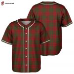 MacAlister of Glenbarr Tartan Baseball Jersey, Plaid Baseball Jersey Gift