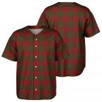 MacAlister of Glenbarr Tartan Baseball Jersey, Plaid Baseball Jersey Gift