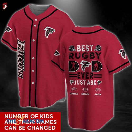 Personalized Atlanta Falcons NFL Personalized Custom Best Gift Ideas Name Baseball Jersey Shirt