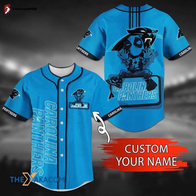 Personalized Carolina Panthers Best Gift Ideas Nfl Custom Name Baseball Jersey Shirt