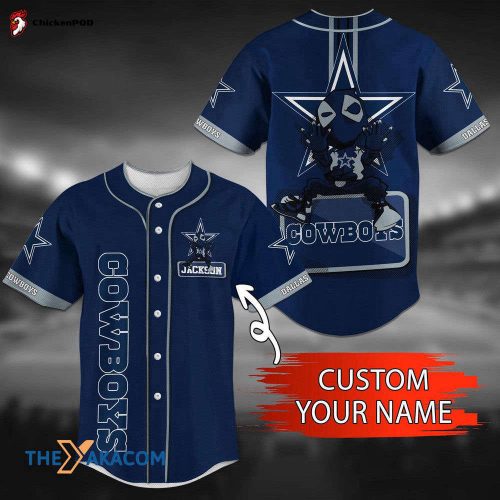 Personalized Dallas Cowboys NFL Custom Gift Ideas For Fans Name Baseball Jersey Shirt