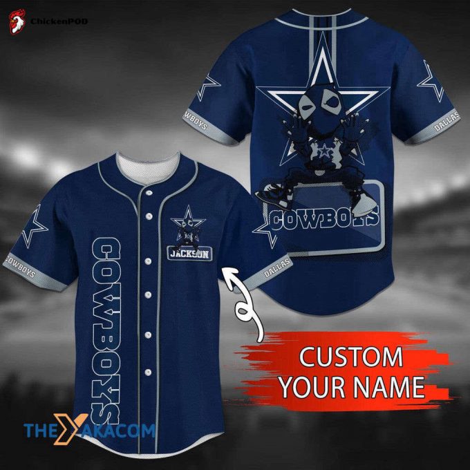 Personalized Dallas Cowboys Nfl Custom Gift Ideas For Fans Name Baseball Jersey Shirt